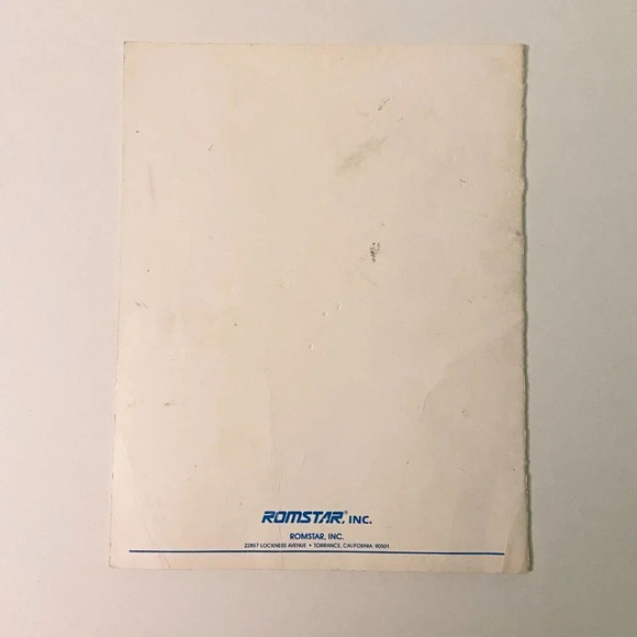 Vintage Snow Bros Nick and  Tom Romstar Inc Instruction Arcade Game Manual - Picture 16 of 16